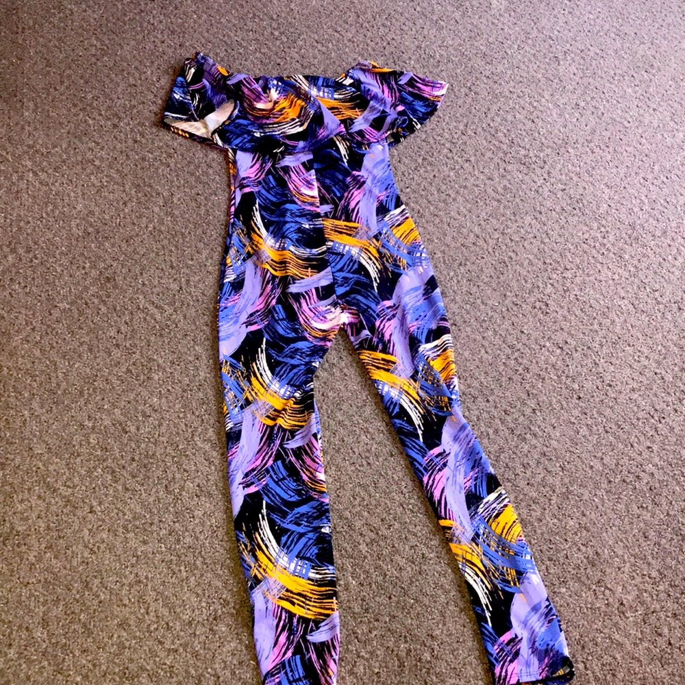 One piece off the shoulder jumpsuit 😊